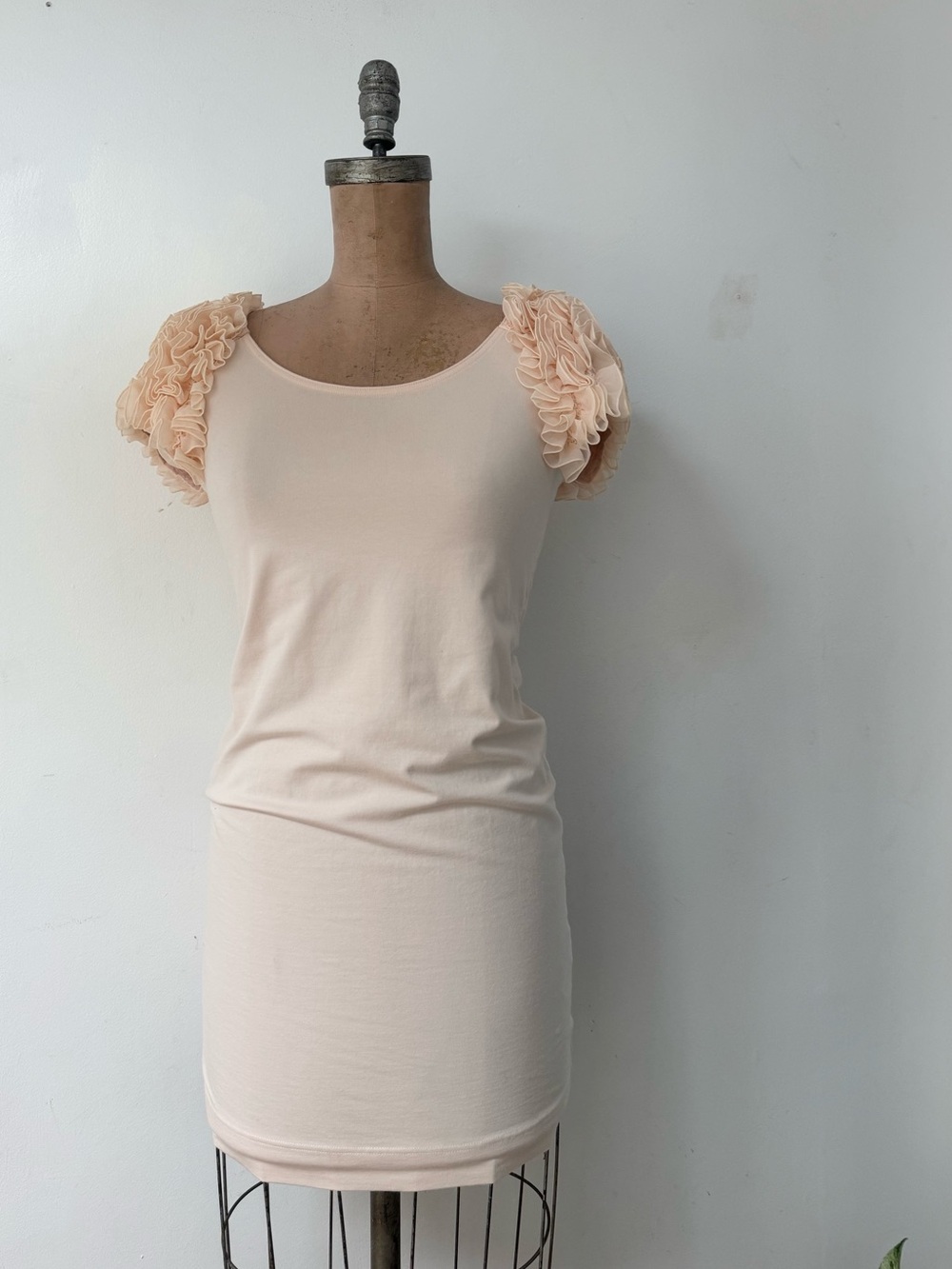 H&M Garden Collection circa 2010 peach dress organic cotton size M - Picture 2 of 8